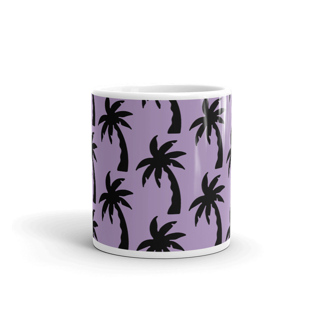 purple palm Mug