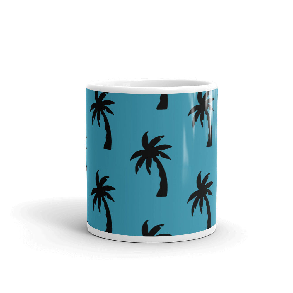 Blue Palm Mug