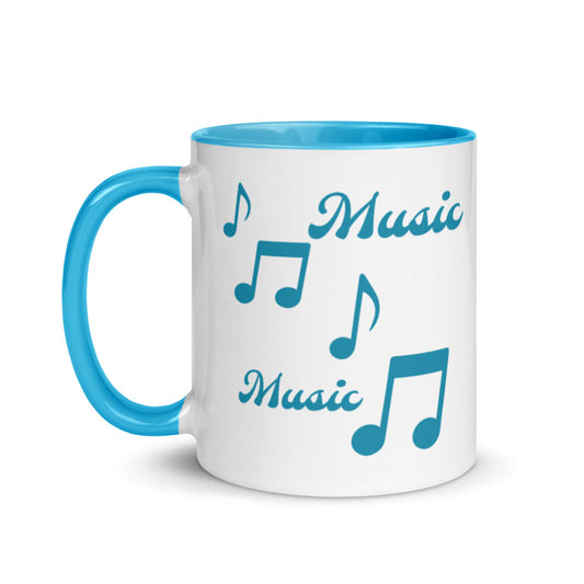 Music Mug (with blue Colour Inside)