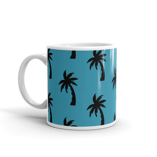 Blue Palm Mug