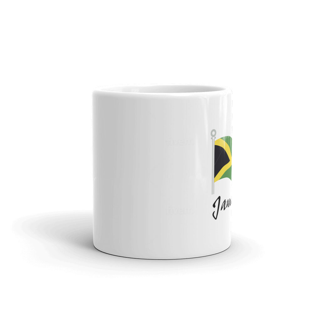 White glossy mug