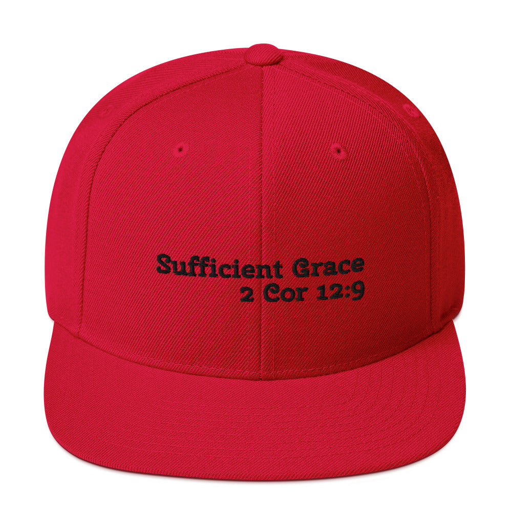 Snapback "sufficient Grace"Hat