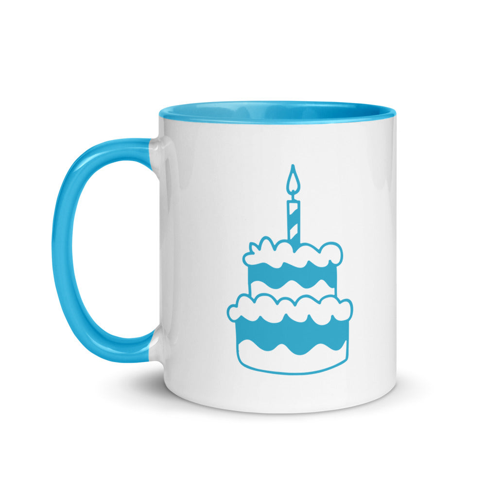 Dad Birthday Mug with cake design