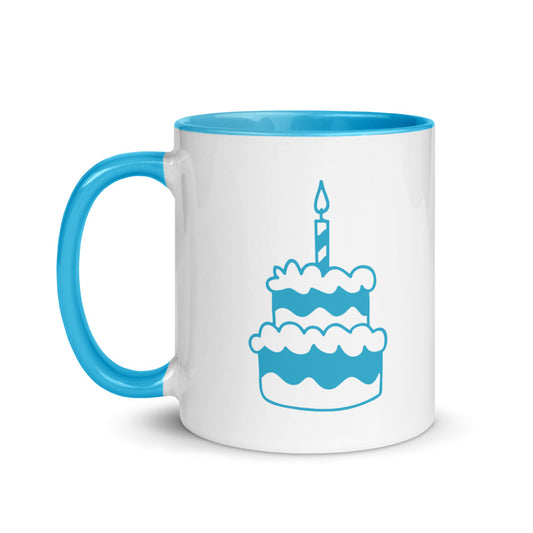Dad Birthday Mug with cake design