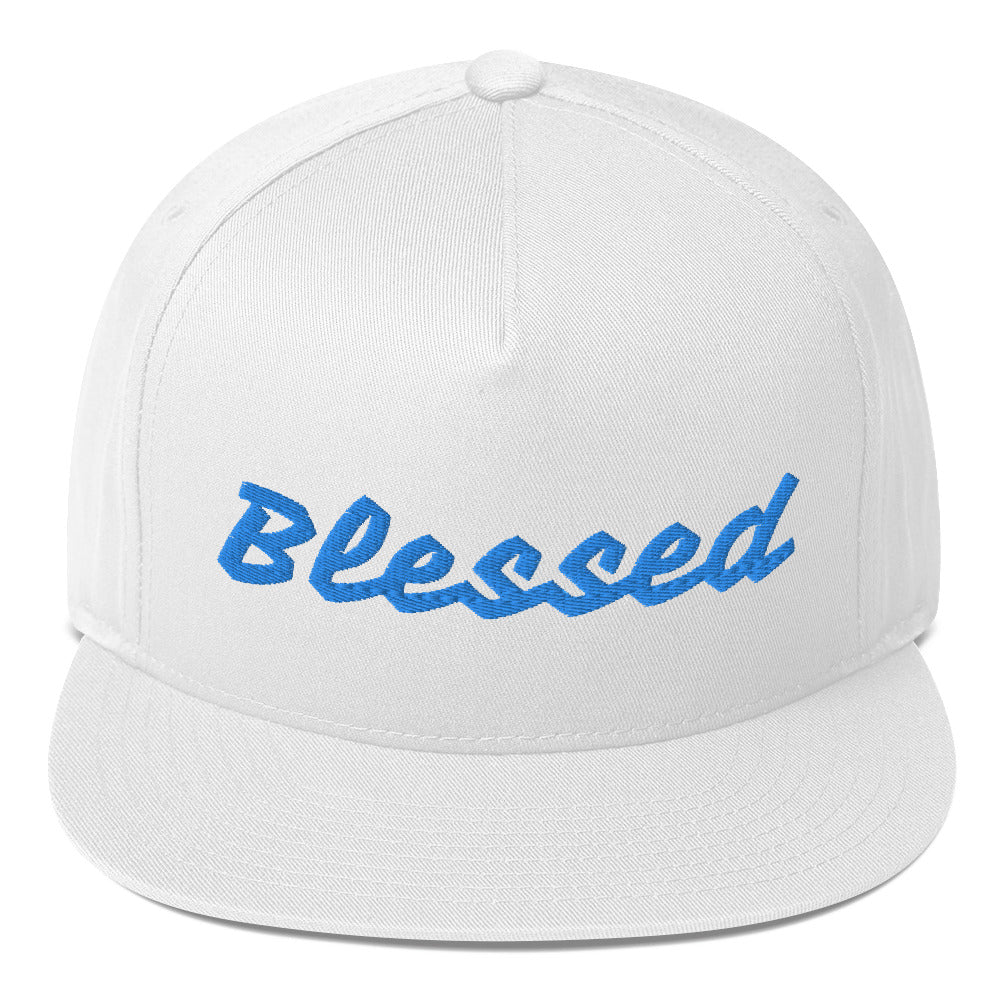 White Flat Bill Cap