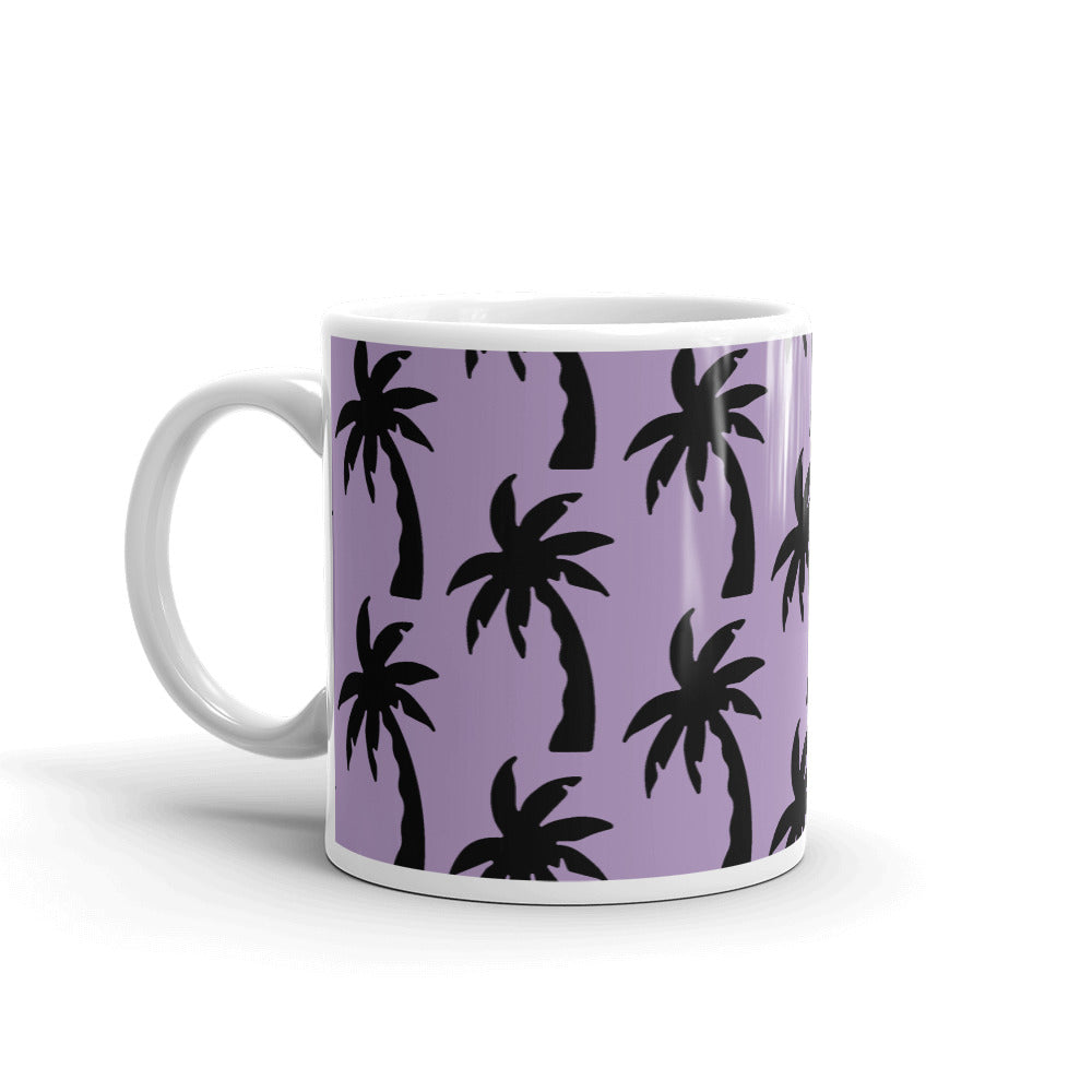 purple palm Mug
