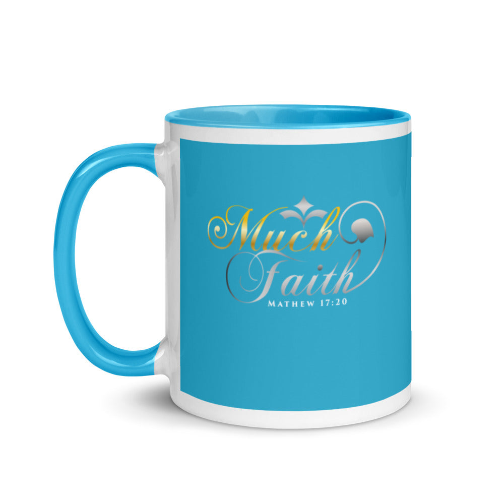 Blue Much Faith Mug