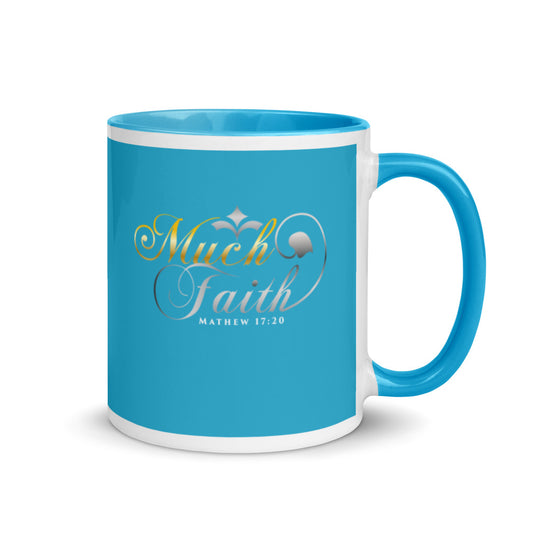 Blue Much Faith Mug